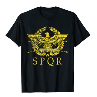 เสื้อยืดผ้าฝ้ายพิมพ์ลายขายดี S.p.q.r. เสื้อยืด ผ้าฝ้าย พิมพ์ลายโลโก้ Ancient Rome SPQR สไตล์สตรีท สําหรับผู้ชาย