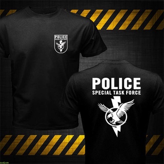 ใหม่ เสื้อยืดแขนสั้น ผ้าฝ้าย 100% พิมพ์ลายโลโก้ South African Police Service Special Task Force SWAT SAPS STF สําหรับผู้