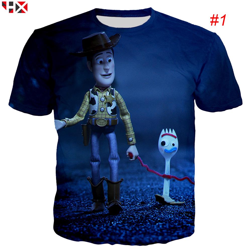 เสื้อยืดพิมพ์ลายการ์ตูน 3 D แฟชั่นฤดูร้อนสำหรับผู้ชาย