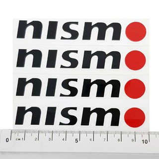 ใหญ่ สติกเกอร์ติดก้านแม็ก NISMO 1 ชุด ติดได้ 4 ล้อ