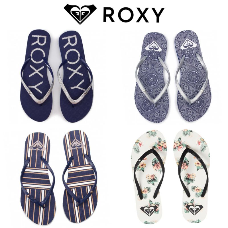 ของแท้..ROXY Billabong รองเท้าแตะแบบหนีบ แบรนด์ดัง