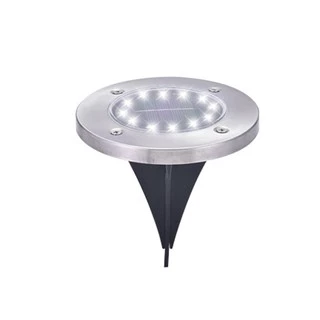Solar ไฟปักสนาม 12LED โคมไฟตกแต่งสนามหญ้า ไฟ LED ฝังพื้นไฟโซล่าเซลล์