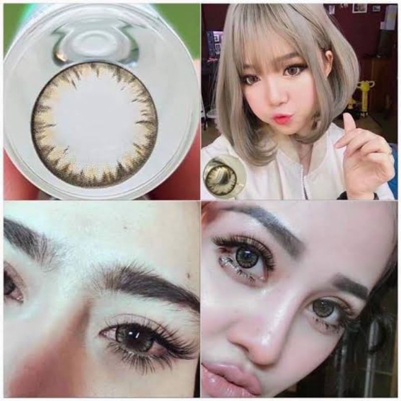 คอนแทคเลนส์ บิ๊กอาย ฝาแดง รุ่น Tommy / Omg สีเทา/ตาล Gray/Brown สายตาปกติ (0.00) - รูปที่ 7