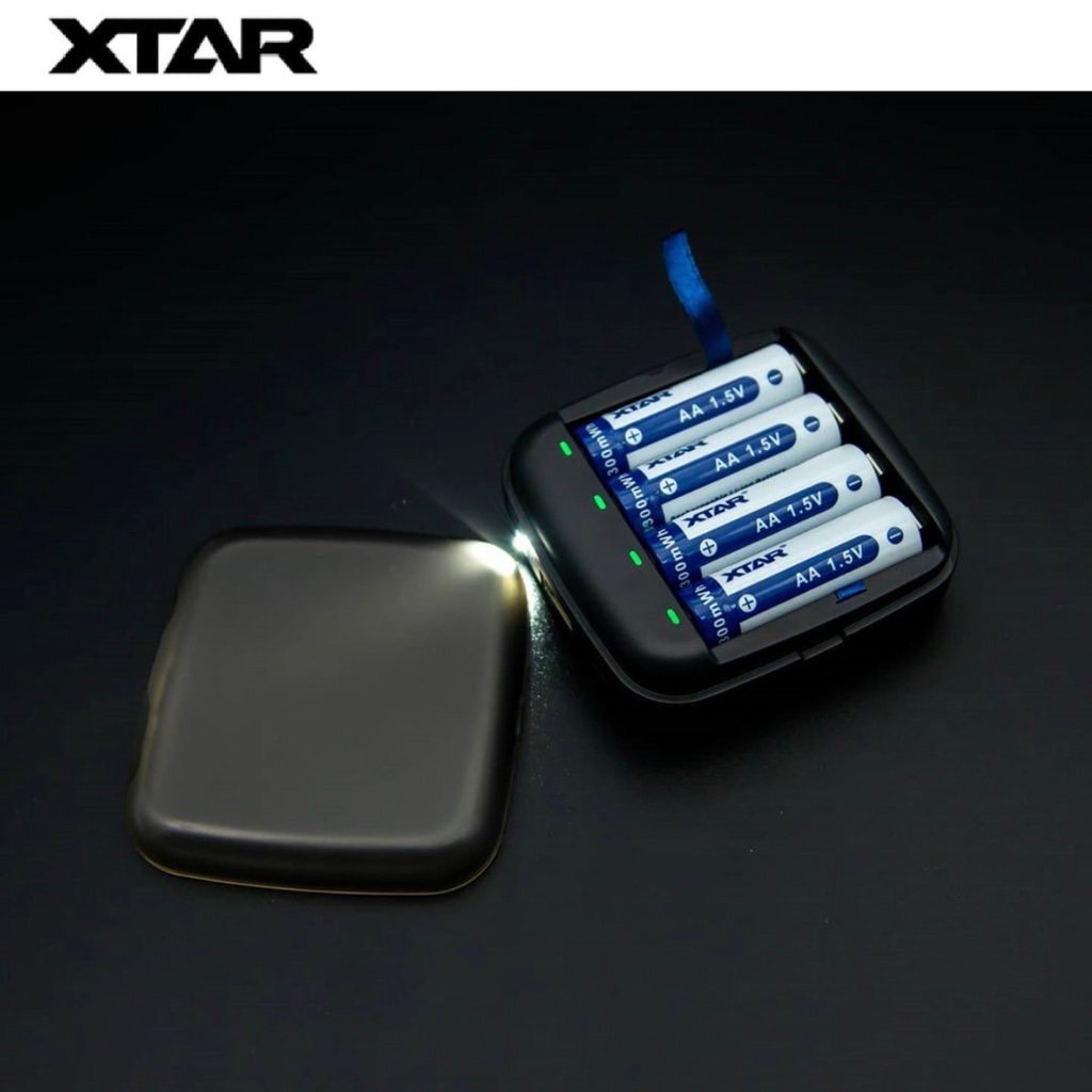 #XTAR BC4 Charger + XTAR 1.5V Li-ion Battery AAA x 4 ก้อน อุปกรณ์จัดชุด