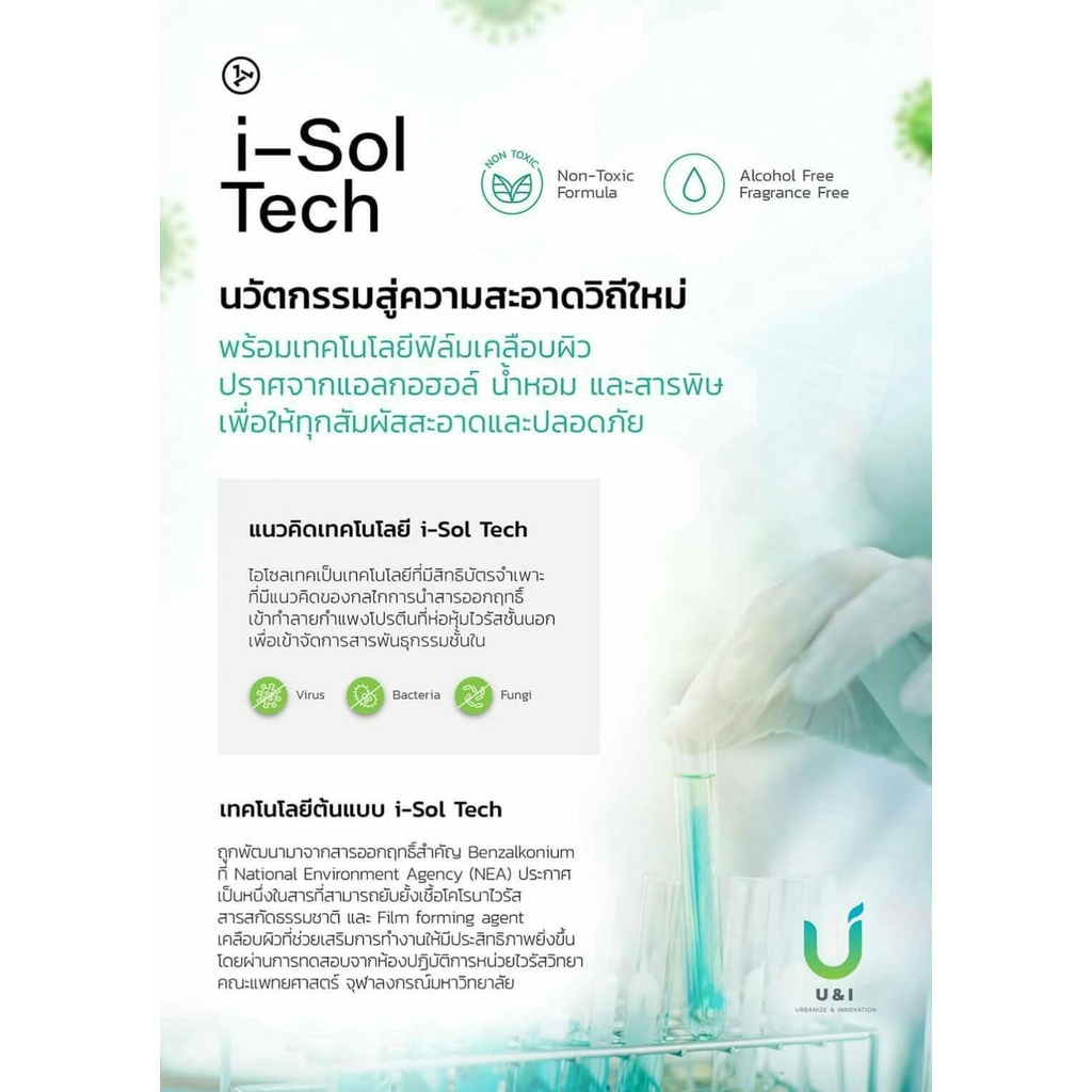 โปร ซื้อ 12 ชิ้นแถม 3 ชิ้น i-Sol Tech สเปรย์ฆ่าเชื้อโรคถนอมมือและผิวกาย ...