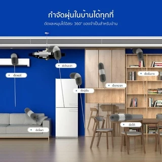 [🔥โค้ดลด ]RANDY ไม้ปัดฝุ่น ไมโครไฟเบอร์ด้ามปรับความยาวได้ 2.4เมตร แปรงปัดฝุ่น ดัดโค้งงอได้ ซักได้