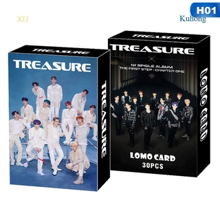 Kuhong ชุดการ์ดโลโม่ อัลบั้มรูปภาพ Kpop Lomo Treasure Itzymoland SEVENTEEN Red Velvet Wanna One Astro Treasure 1st HD 30 ชิ้น ต่อชุด