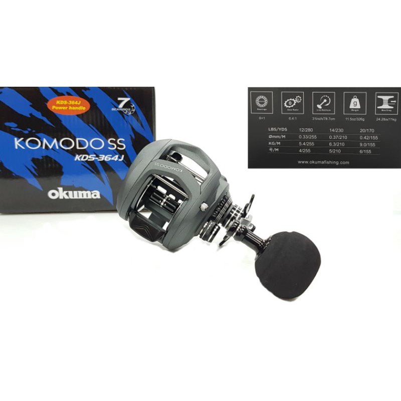 OKUMA KOMODO 273 364-463 แท้💯หมุนซ้าย หมุนขวา ราคาพิเศษ มีประกัน