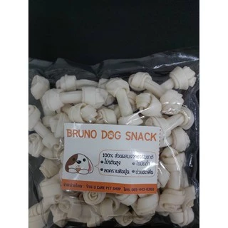 กระดูกผูกหนังวัวแท้ 100% ปริมาณ 400gสำหรับสุนัข แทะเล่น ป้องกันกัดแทะ สิ่งของในบ้าน ราคาดี NO Cals NO fats