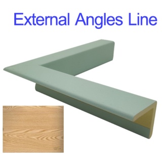 (2ชิ้น)ฉากจบมุมจบขอบ External Angles Line Same color As pvc wall panel