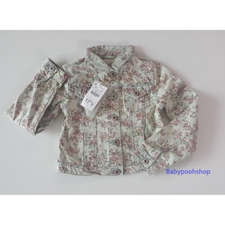 jacket ผ้ายีนส์ ลายดอกไม้ ชิคๆ