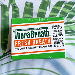 หมากฝรั่งดับปลิ่นปาก TheraBreath® Fresh Breath, Sugar Free Chewing Gum, Citrus Mint Flavor 6 Pack 10 Pieces Each ส้มมิ้น