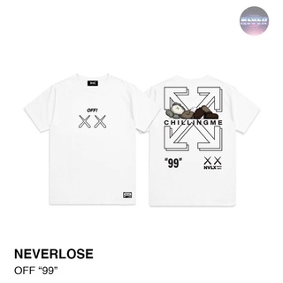 OvIO //เสื้อยืด Oversize ลายสตรีท OFF "99"  NEVERLOSE เสื้อผู้ชาย/ผู้หญิง!