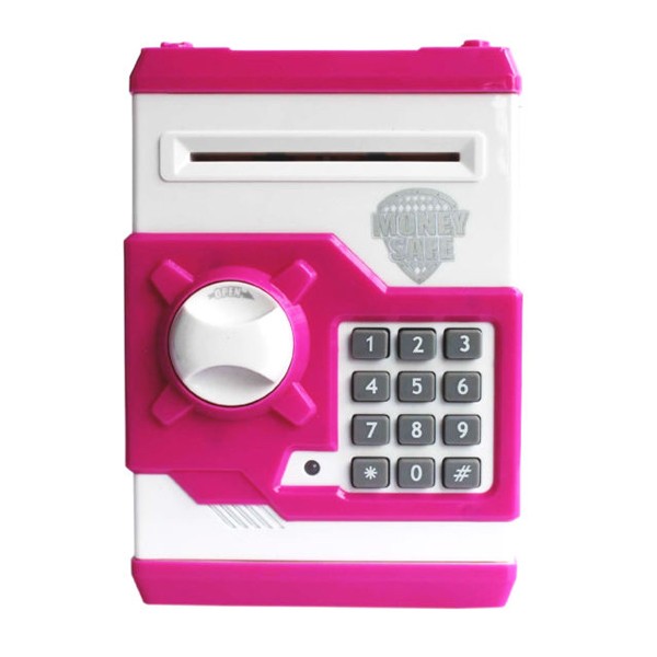 Toy's Mart ATM Money Safe PIGGY BANK Money Bank/ Coin Box Electronic Lock & SECRET CODE