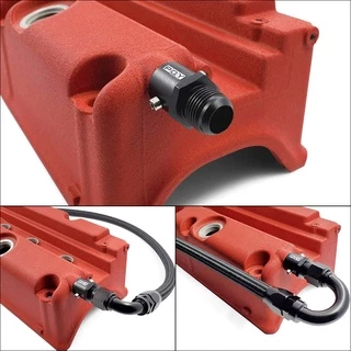 RESO 19 มม.AN10 Breather Fitting สําหรับ Honda Civic Acura K20 K24 เครื่องยนต์ฝาครอบวาล์วรถอุปกรณ์เสริม