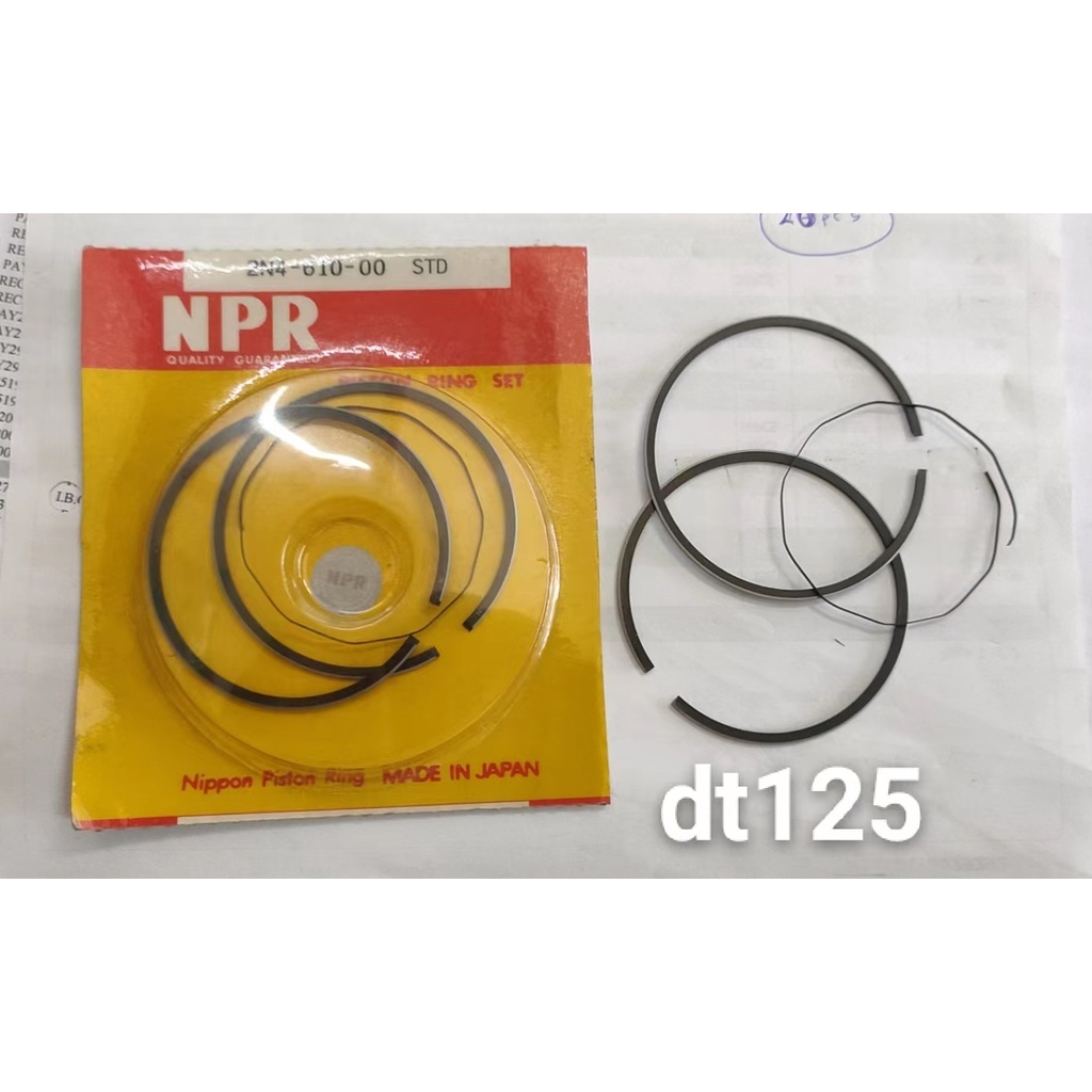 RING PISTON SET-YAMAHA ENDURO/DT125-2N4-NPR JAPAN