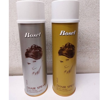 Boset Hair spray โบเซ็ท แฮร์ สเปรย์ สเปรย์ฝุ่น สเปรย์ผม ฉลากทอง ฉลากเงิน 360 มล. สเปรย์เกล้าผม