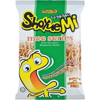 แพ็ค 2 ชิ้น Sho Yue Mi Series Crisp Noodle Chicken Flav Snack 70g. โชยุมิ ขนมเส้นอบกรอบญี่ปุ่น  รสไก่ 70 กรัม