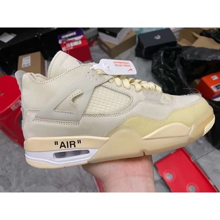 รองเท้าผ้าใบ Air JORDAN 4 OFF WHITE | เวอร์ชั่นระดับไฮเอนด์