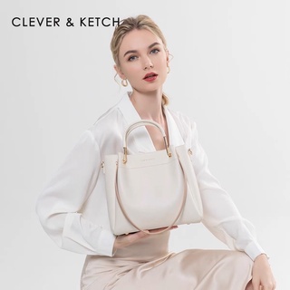 กระเป๋า CLEVER&amp;KITCHEN สะพายข้างสีขาวครีม ✨(Pre-order)✨