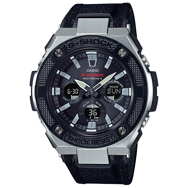 นาฬิกา Casio G-Shock G-STEEL มินิ GST-S330 series รุ่น GST-S330AC-1A, GST-S330AC-1 (สายผ้า CORDURA สีดำ) ของแท้