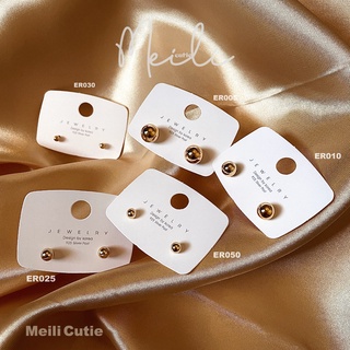 พร้อมส่ง ⭐️ ต่างหูสไตล์เกาหลี ไข่มุกทอง 🤍✨