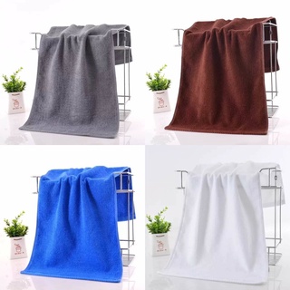 ผ้าขนหนู cotton100% ขนาดใหญ่ เนื้อผ้าหนาอย่างดี ผ้าเช็ดตัวโรงแรม สีพื้น 27x54นิ้ว(75*145cm) 12ปอนด์ สินค้าคุณภาพดี AAA