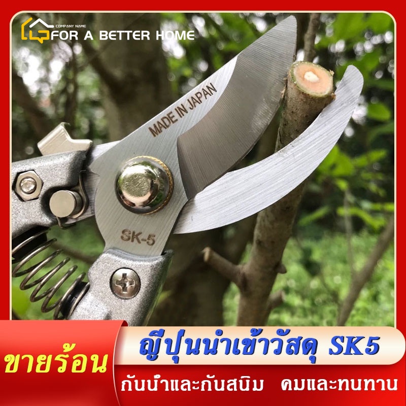 Made in Japan จัดส่งในวันเดียวกัน ราคา72บาท ✂️กรรไกรตัดกิ่งไม้ กรรไกรตัดหญ้า แต่งสวน กรรไกรตัดกิ่ง sk5✂️