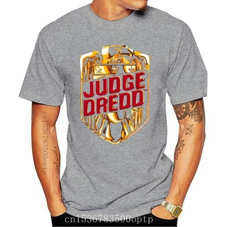 เสื้อยืดคอกลมcrew neckพร้อมส่ง เสื้อยืดลําลอง แขนสั้น พิมพ์ลาย Judge Dredd หลากสีสัน 2022S-4XL