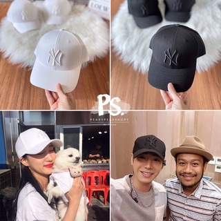 MLB แท้ 💯 พร้อมส่ง  หมวก MLB Cap สีดำ โลโก้ ny สีดำ ⚫️ด้านหลังปรับขนาดได้  หมวกเป๊ก