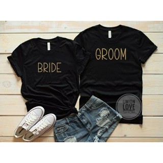 เสื้อคู่แต่งงาน สกรีนGroom&amp;Bride C073 ตัวละ