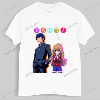 เสื้อยืดวินเทจเสื้อยืดแขนสั้น ผ้าฝ้ายแท้ พิมพ์ลายการ์ตูน Toradora แฟชั่นสตรีท สไตล์ฮาราจูกุ แฟชั่นสําหรับผู้ชาย และผู้หญ