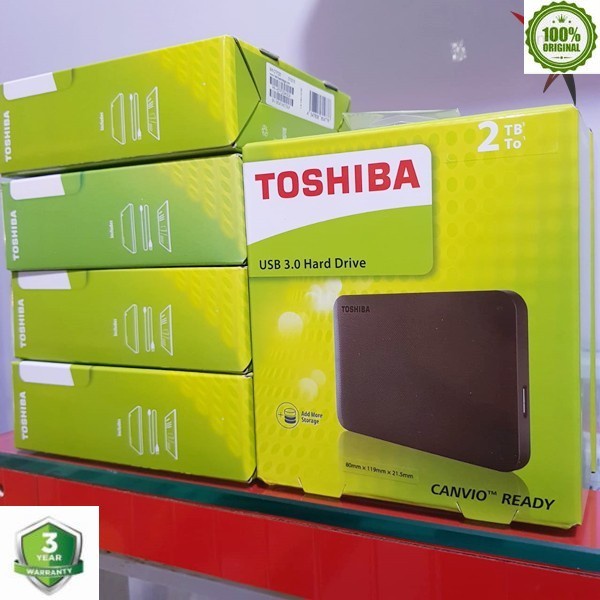 HDD External Toshiba Canvio 2TB - Harddisk Canvio Ready 2TB Harddisk Eksternal