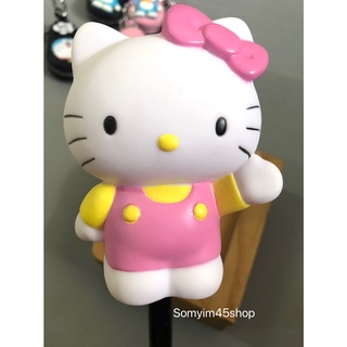 ตุ๊กตาเสียบเสาอากาศรถยนต์ ลายkittyสีชมพู ตัวใหญ่ สูง10 cm.