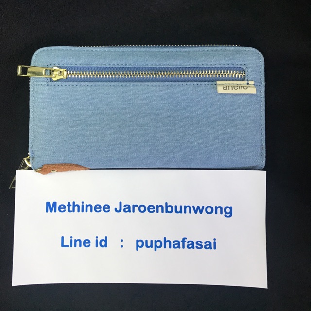 กระเป๋าสตางค์ Anello ยีนส์ ใบยาว