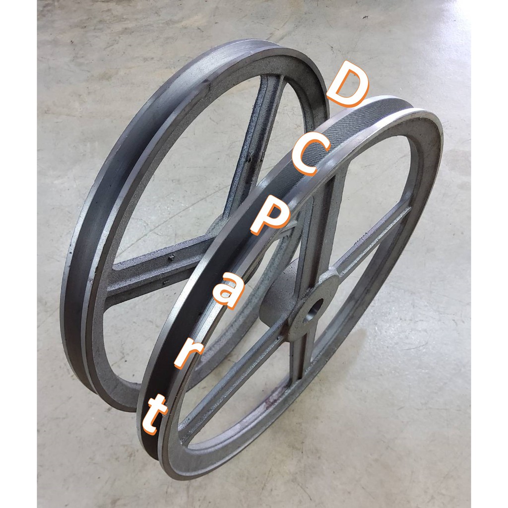 มูเล่ย์ร่องขนาด 14 นิ้ว 1 ร่องB อะไหล่เครื่องร่อนทำความสะอาดข้าว อะไหล่โรงสี พู่เลย์ pulley