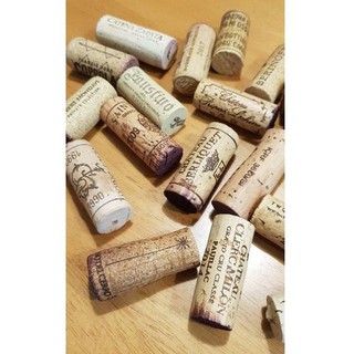 จุกไม้คอร์ก จุกไม้ก๊อก จุกไวน์ มือสอง คละแบบ ลายสวย Wine Cork จุกก๊อก