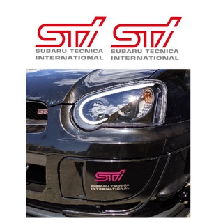 สติ๊กเกอร์ subaru sti ติดแต่งหน้ารถ