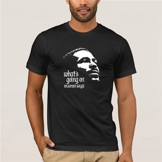 [100% Cotton]เสื้อยืดแขนสั้น พิมพ์ลาย MARVIN GAYE 100% MOTOWN COOL RETRO แฟชั่นฤดูร้อน สําหรับผู้ชาย