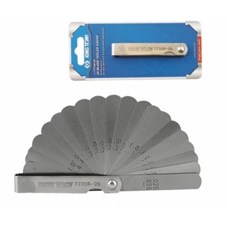 Kingtony feeler gauge ฟิลเลอร์เกจ ฟิลเลอเกจ ฟีลเลอร์ ฟิล ตัวตั้งวาล์ว ตั้งวาล์วไอดี ไอเสีย 26ใบ/ชุด มาใหม่ 03/69