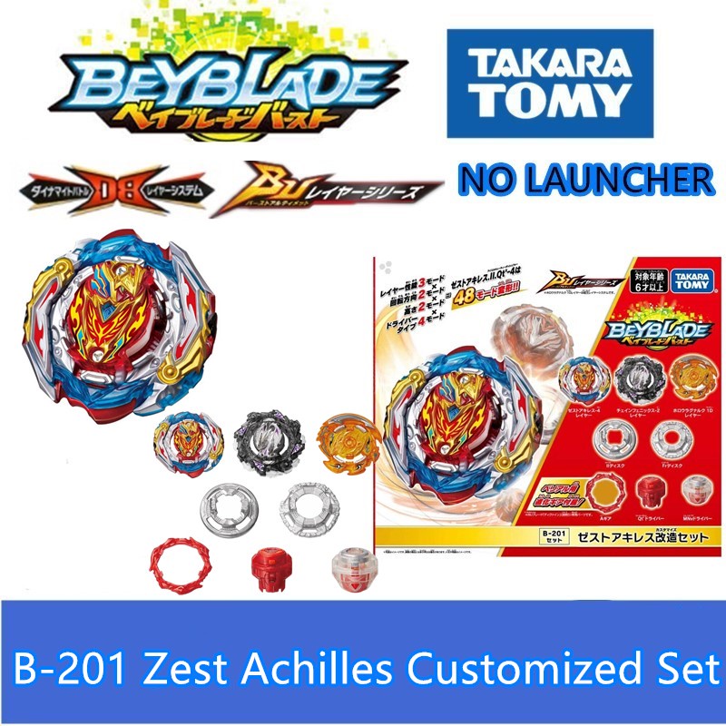 ชุดลูกข่างเบย์เบลด Geunie Takara Tomy Burst Db B-201 Zest Achilles
