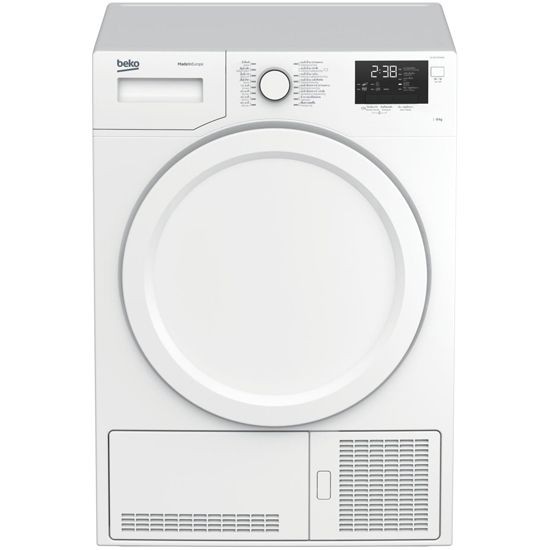 Clothes dryer FL DRYER BEKO DU8133PA0W 8 KG Washing machine Electrical appliances เครื่องอบผ้า เครื่องอบผ้า ฝาหน้า BEKO