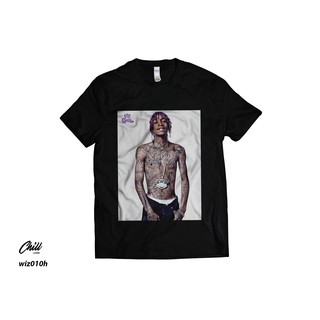 คอลูกเรือเสื้อยืดคอกลมเสื้อยืด พิมพ์ลาย Wiz KHALIFA 2 I CUSTOM I Music I HIPHOP I TSHIRT I GILDAN สําหรับผู้ชายผ้าฝ้ายแท