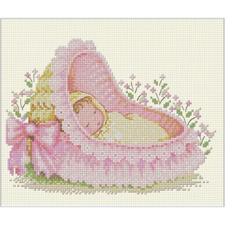 Welcome Little One (14-Q) ชุดปักครอสติช ภิญญ์ ,Cross Stitch Kit Pinn (Pre Order)