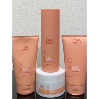 🍑เวลล่า อินวิโก มาสก์ร้อน และ บาล์มบำรุงผม Wella Invigo Nutri-Enrich Warming Mask and Wonder Balm 150ML