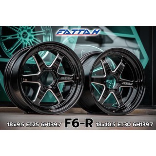 ล้อแม็กซ์ Fattah F6-R ขอบ 18 6รู 139 ดำเงา สปอร์ตเทห์ รับประกัน 6 ปี