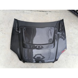 Carbon Plus ฝากระโปรงคาร์บอน ไฟเบอร์ - คาร์บอน เคฟล่า HONDA Civic EK 96-98 (ลายสอง)