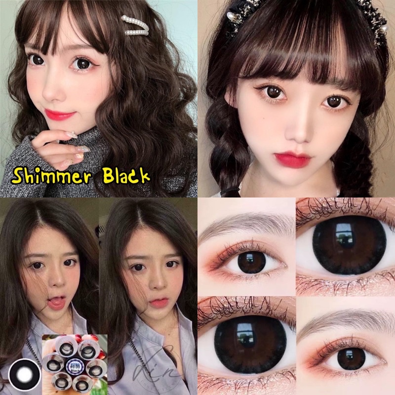 บิ๊กอายสีดำ คอนแทคเลนส์ Bigeye black ตาโต เลนส์นิ่มใส่สบายตา รายเดือน