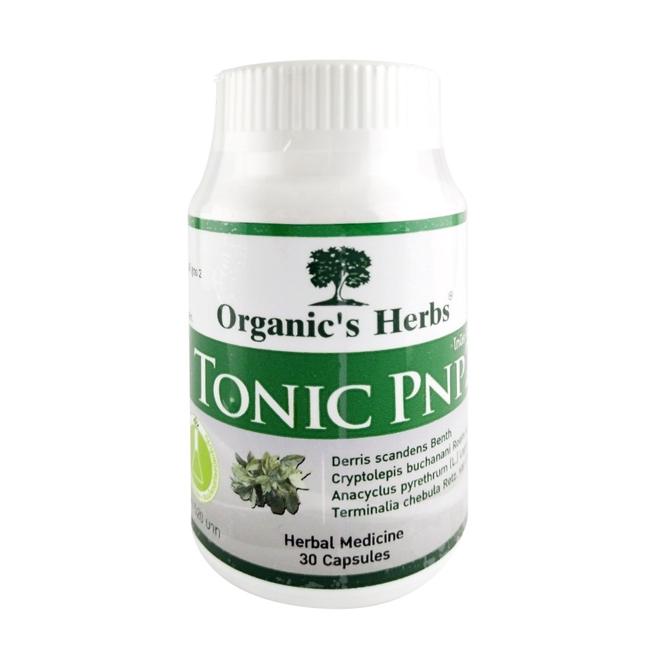 Organic's Herbs Tonic PNP2 แก้ปวด คลายกล้ามเนื้อ ขนาด 30 เม็ด 06590
