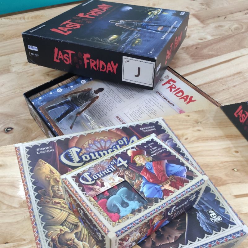 บอร์ดเกมมือสอง  Council of 4 /  Last Friday ส่งฟรี